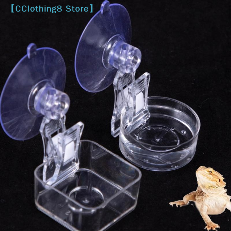 Water Dish Reptile - 1Pcs Reptile Water Food Bowl Suction