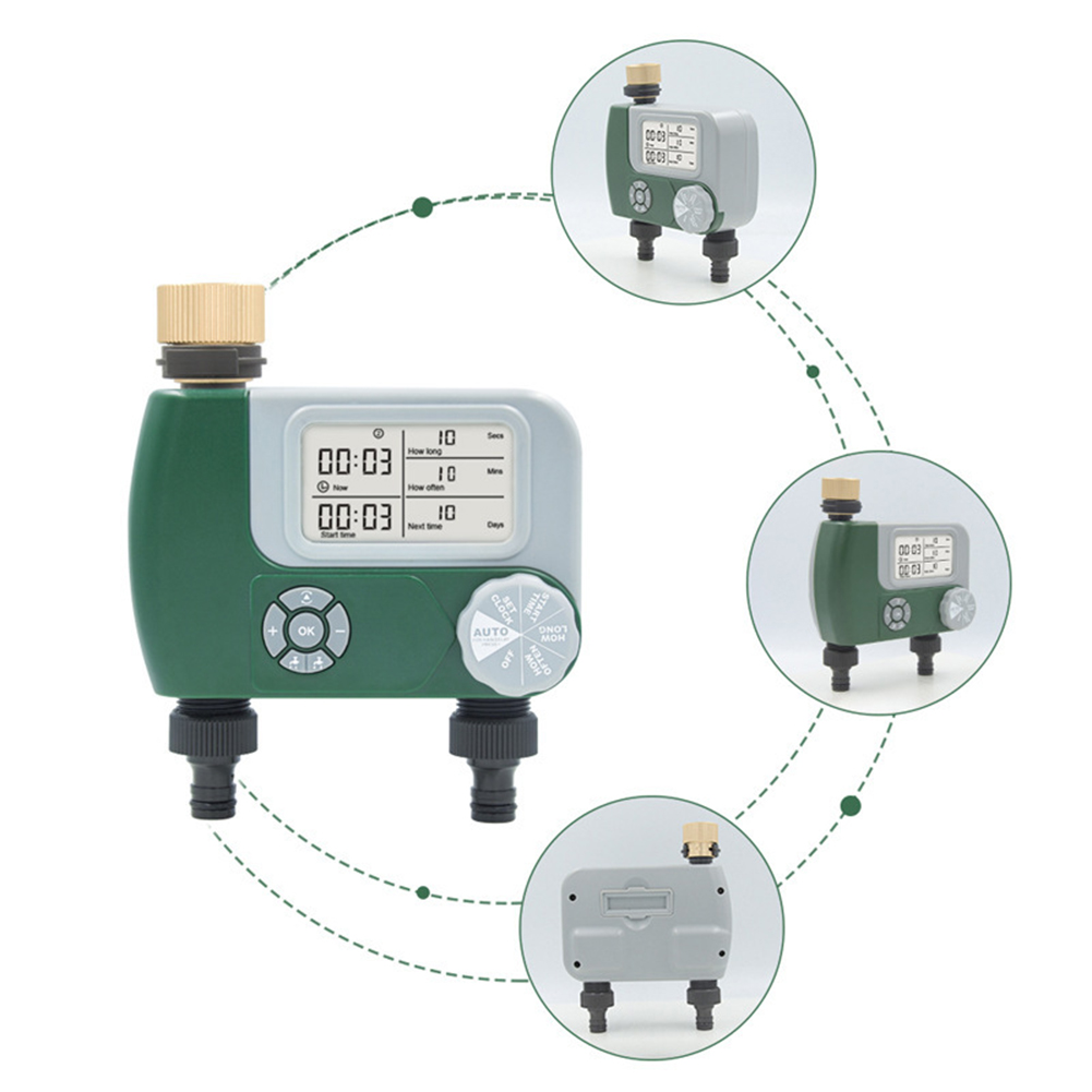 Electronic Garden Hose Water T - Timer Dual Outlet ulasan dan harga
