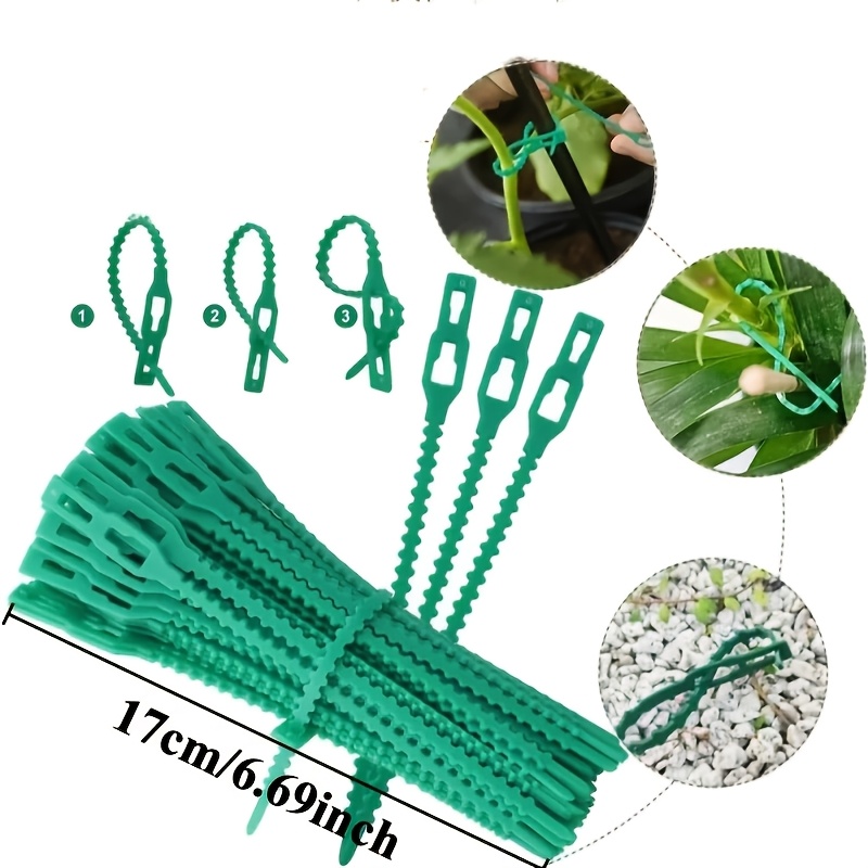 100PCS reusable adjustable pla - Vine Climbing Plastic ulasan dan harga