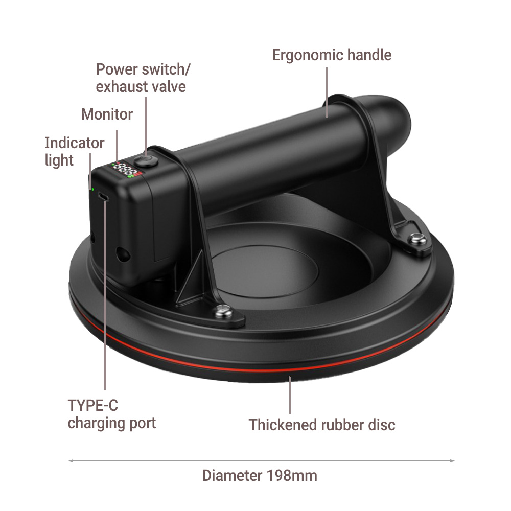 8Inch Electric Vacuum Suction  - Ceramic Tile Floor ulasan dan harga