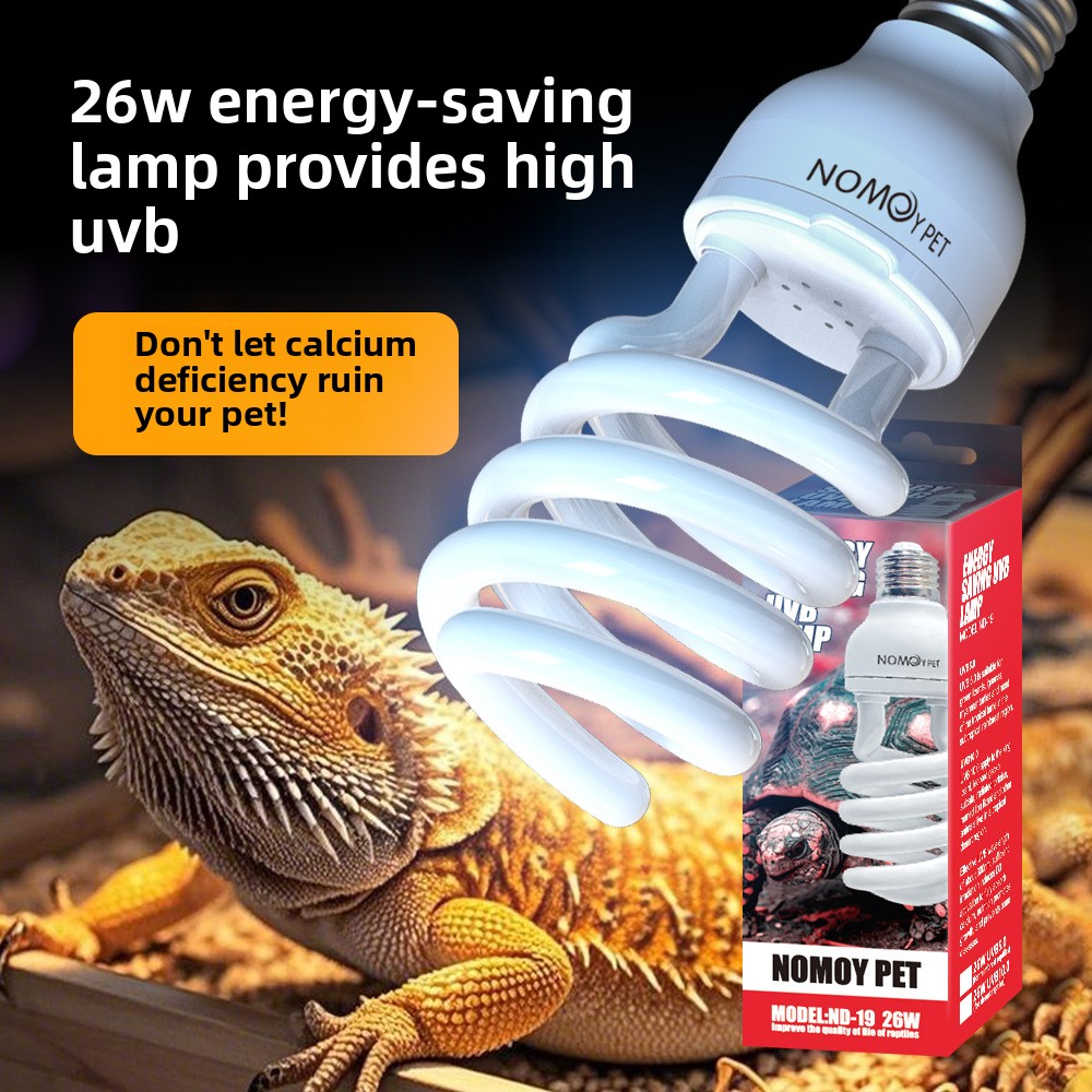 NOMOY 26W UVB Reptile Light Ca - Vitamin D3 Reptile ulasan dan harga