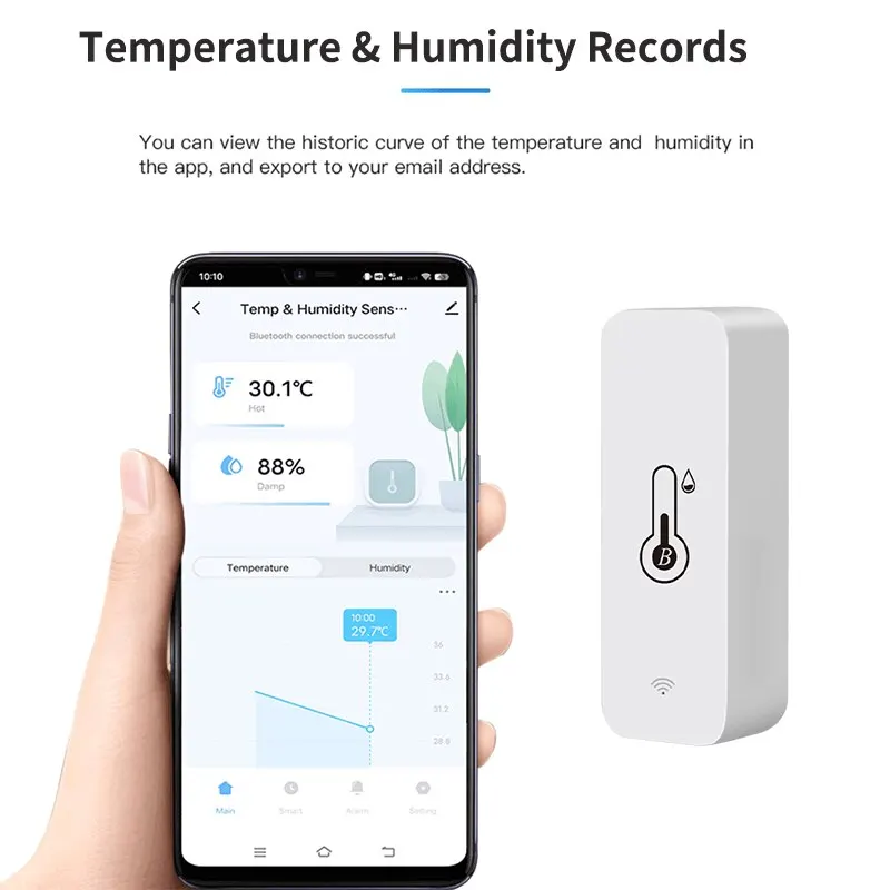 Smart Temperature Humidity Sen - Digital Hygrometer Probe ulasan dan harga