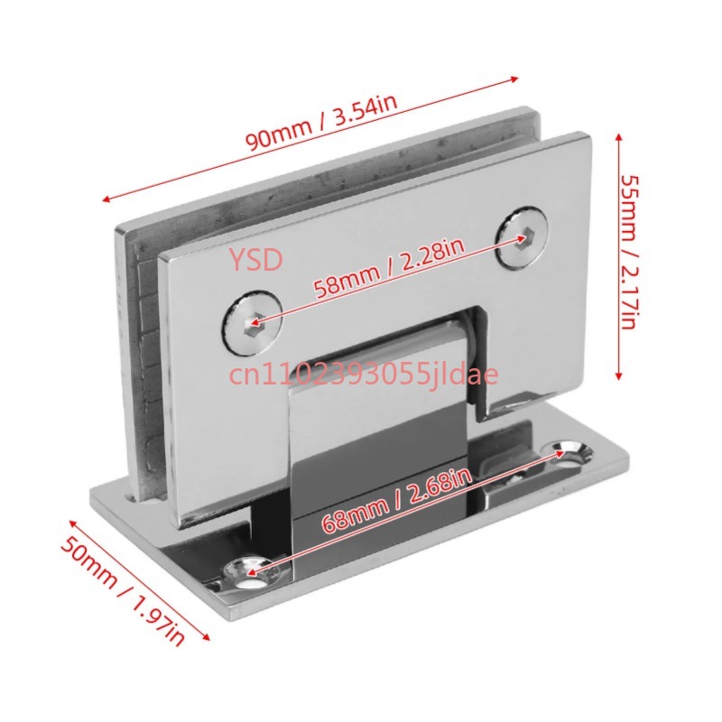Frameless Glass Door Hinge 90  - Glass Door Hinge ulasan dan harga