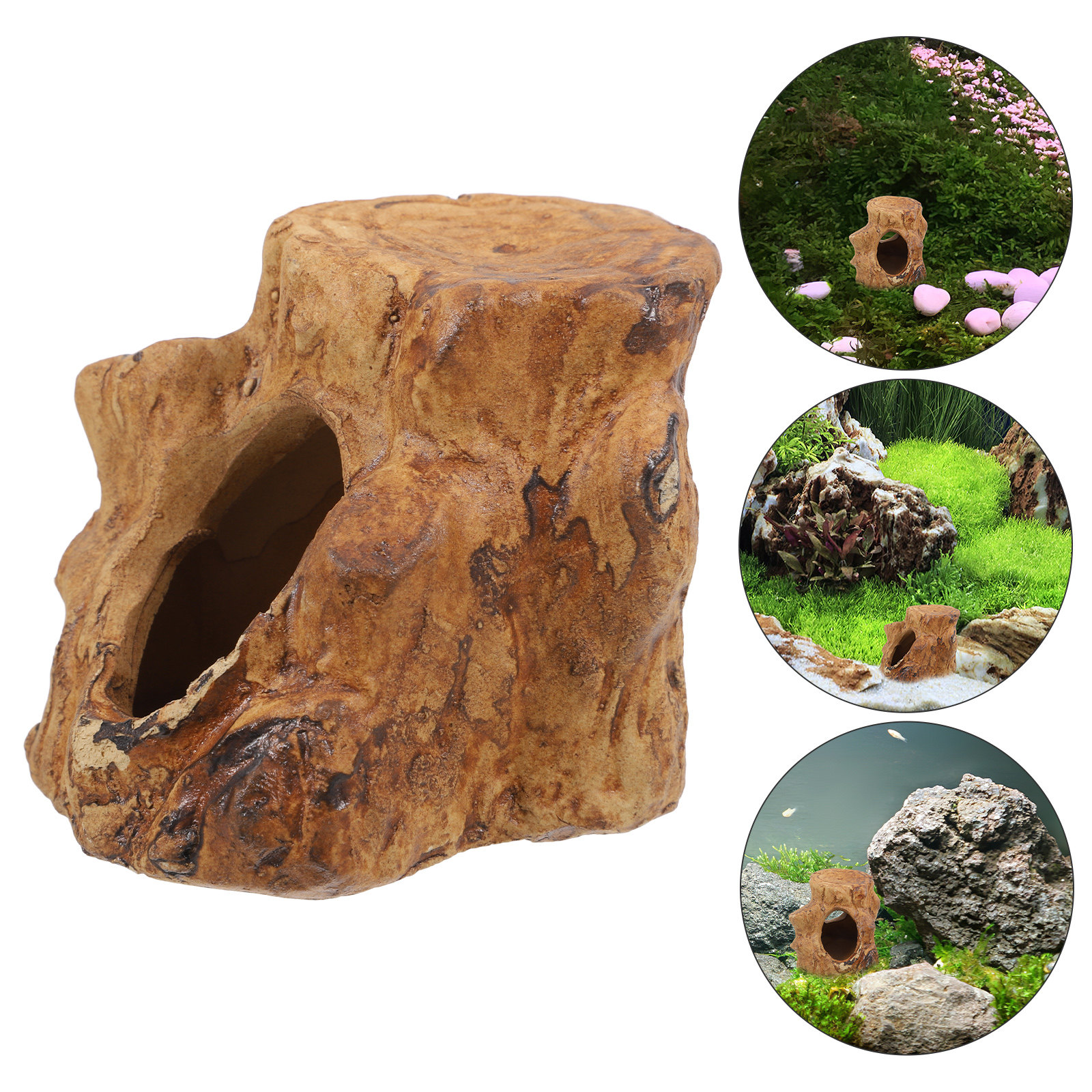 Pleco Caves Fish Tank Decorati - Hide Cave Ceramic ulasan dan harga
