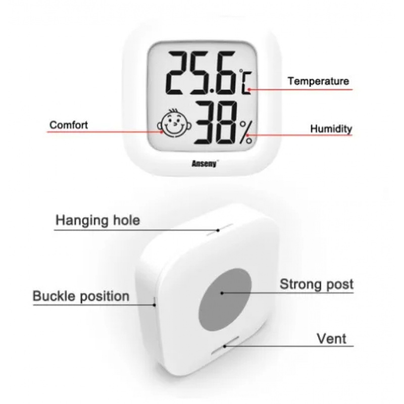 LCD Digital Thermometer Hygrom - Digital Hygrometer Probe ulasan dan harga