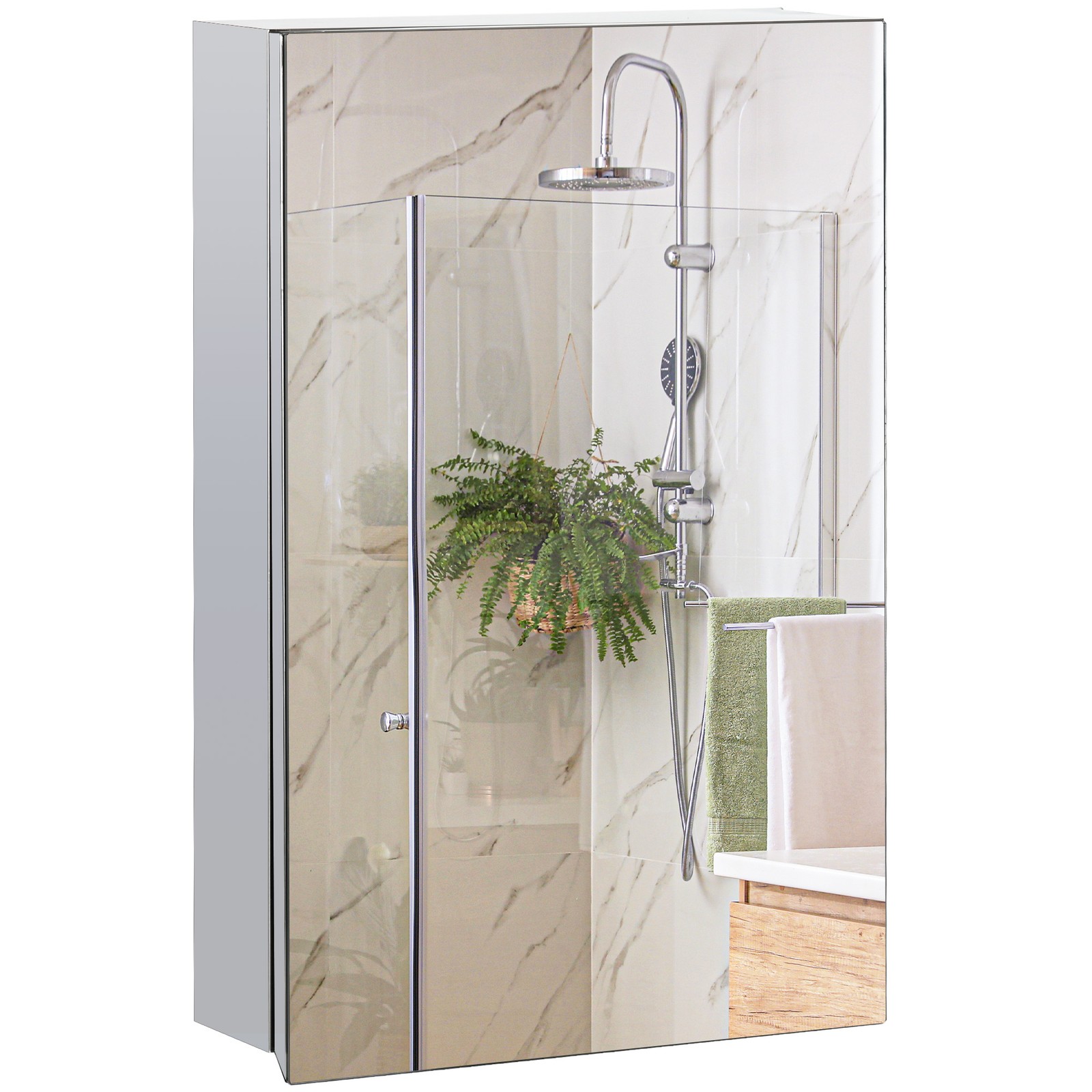 Bathroom Cabinet Wall Mounted  - Glass Door Hinge ulasan dan harga