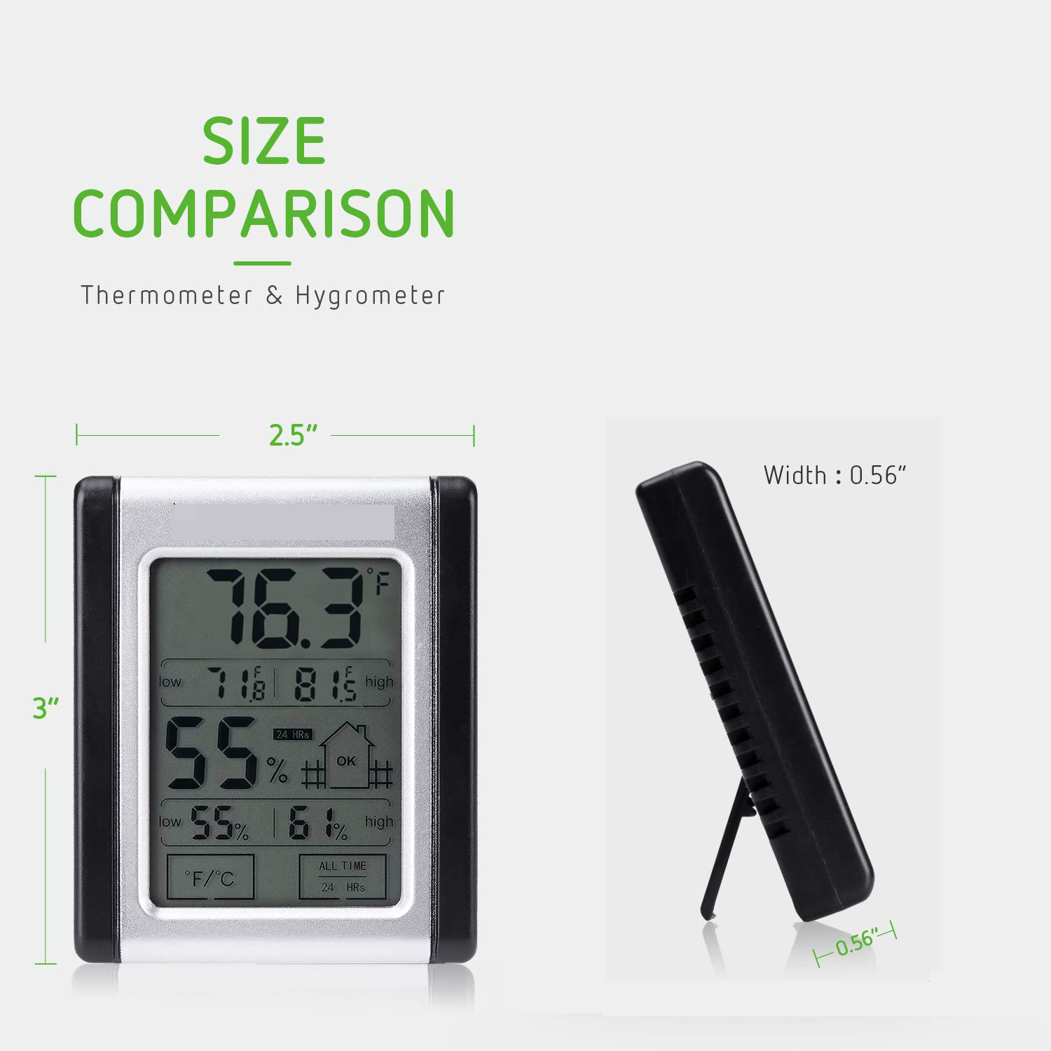 Digital Indoor Thermometer Hyg - Digital Hygrometer Probe ulasan dan harga