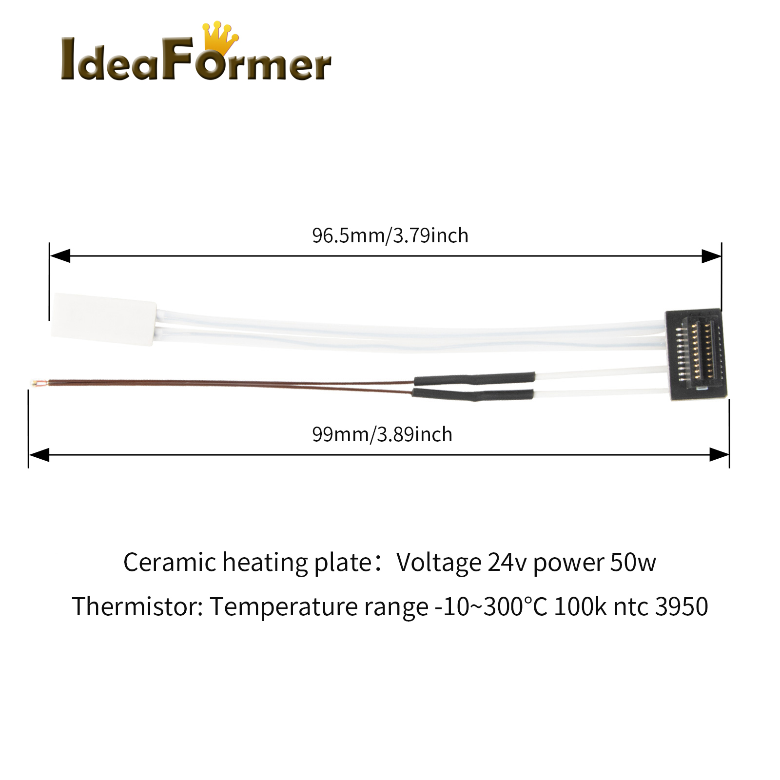 Thermistor For Bambu Lab P1P H - Ceramic Heat Emitter ulasan dan harga