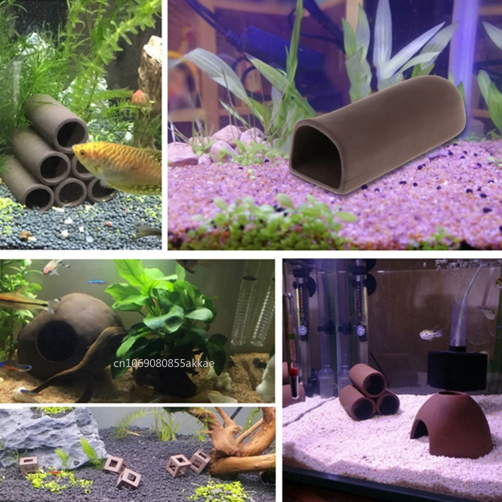 1pc Fish Tank Cave Aquarium Ac - Hide Cave Ceramic ulasan dan harga